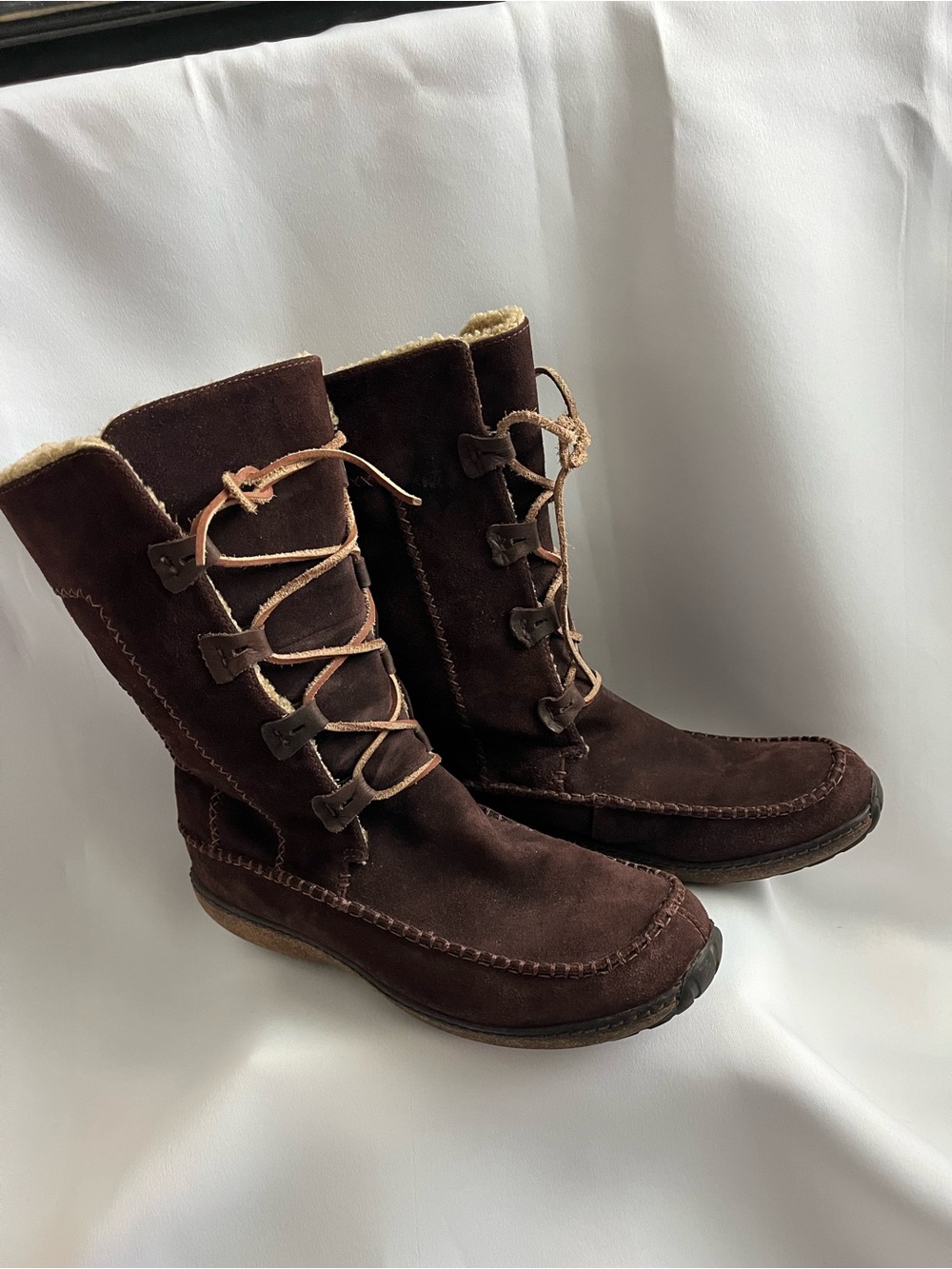 Women’s Timberland Fauna Brown Suede Lace-Up Winter Boots